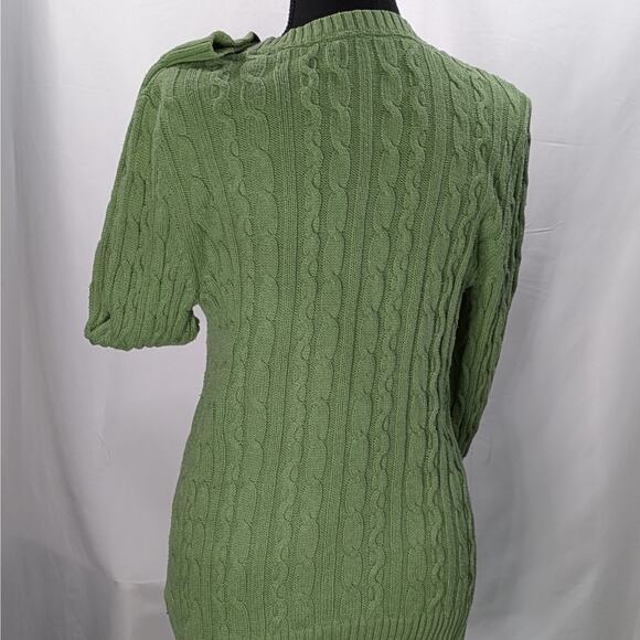 Croft & Barrow Green V-Neck Pullover Sweater XL Long Sleeve Women's Knit - Picture 10 of 10